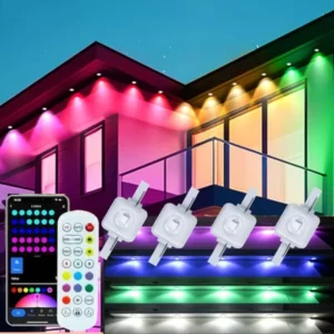 Smart Waterproof Outdoor Eaves Lights – App & Music Sync 💡