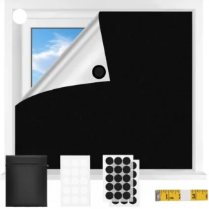 Stick-On Blackout Blinds (1–4 m) – No-Drill, Portable Window Curtains