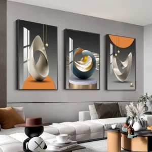 Modern Abstract Wall Art – Framed Color Pattern