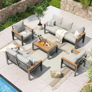 7-Seat Aluminum Patio Furniture Set