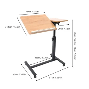 Portable Folding Laptop Desk – Height Adjustable Bed Tray Table