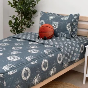 Kids Football Basketball Soccer Bedding Set