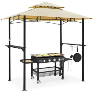 2-Tier BBQ Gazebo for Patio & Backyard